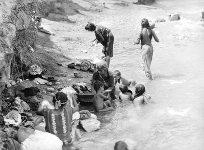 Washing at the River near Tehuantepec, Mexico by Tina Modotti